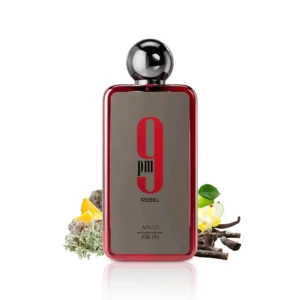 Perfume masculino Afnan 9 PM Rebel EDP frasco original y caja elegante