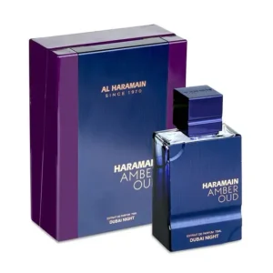 Al Haramain Amber Oud Dubai Night fragancia para hombre lujo niche duradera caja y frasco premium