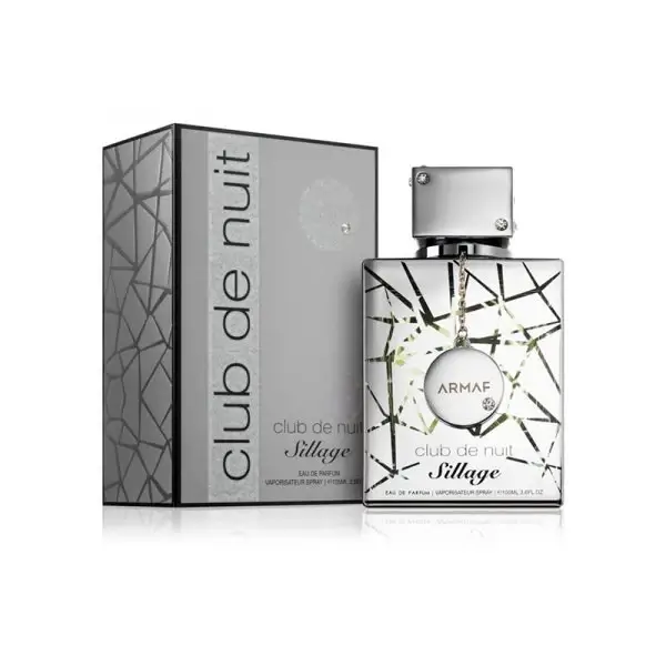 Perfume árabe Armaf Club De Nuit Sillage hombre estilo lujo vista detalle del frasco