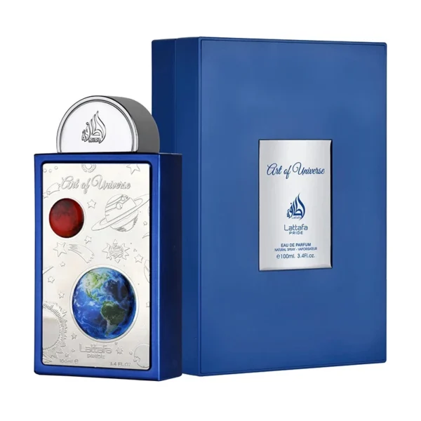 Perfume árabe Lattafa Art of Universe unisex EDP frasco original y caja