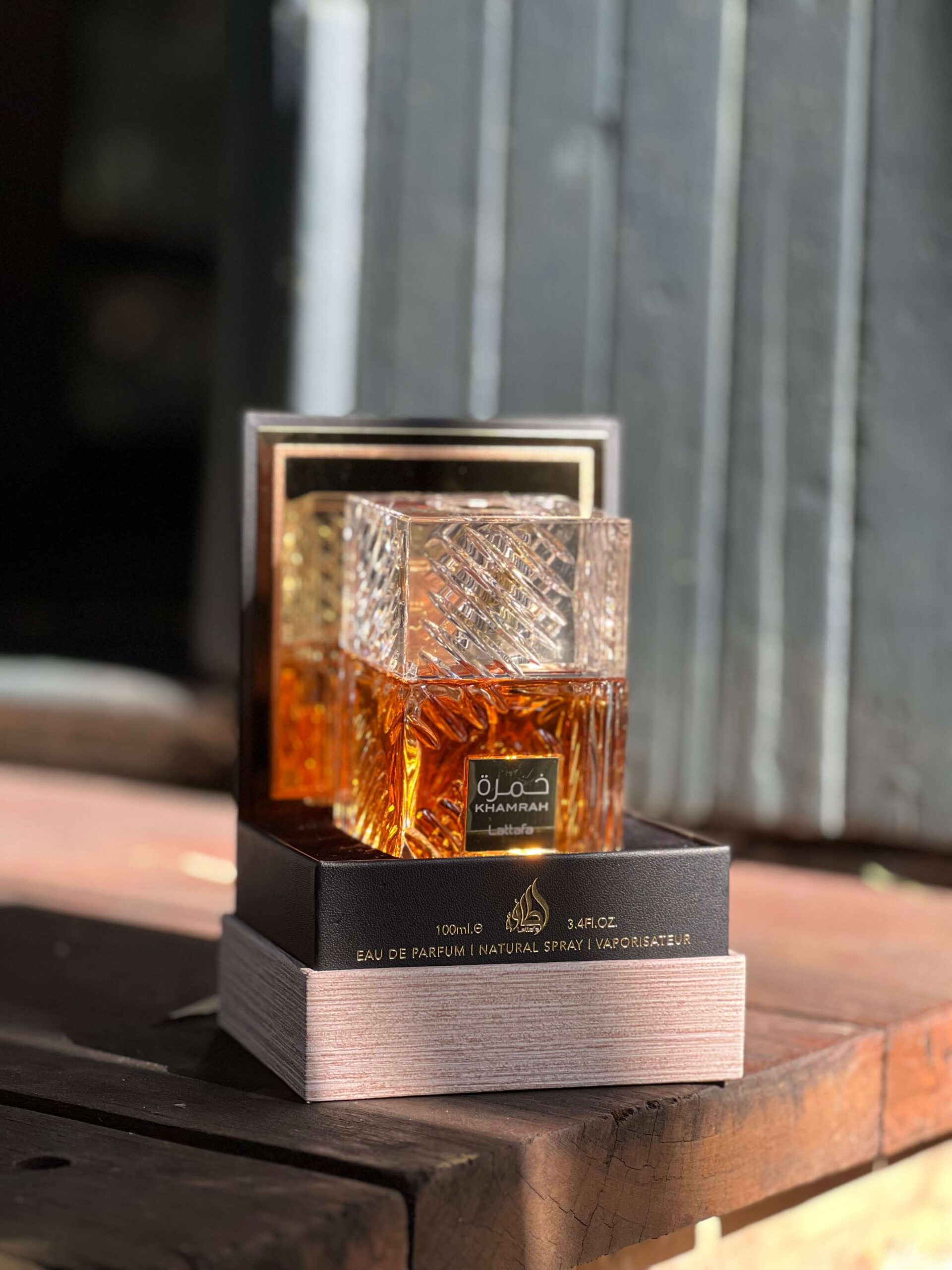 Lattafa Khamrah perfume unisex EDP fragancia especiada dulce gourmand estilo niche árabe