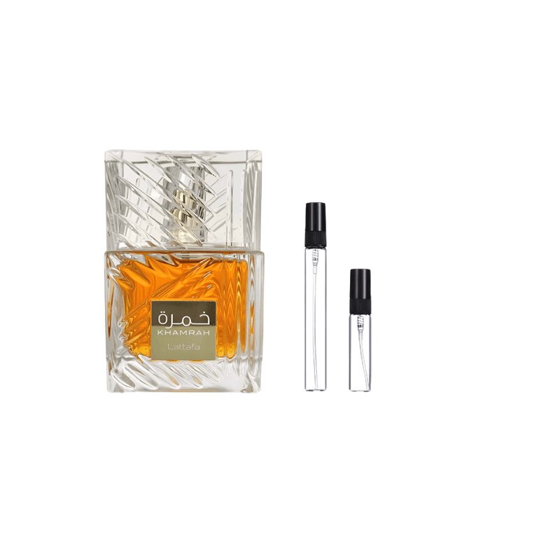 Lattafa Khamrah fragancia unisex árabe de lujo gourmand premium presentación original