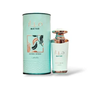 Perfume mujer Lattafa Mayar Natural Intense EDP caja y frasco premium