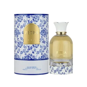 Perfume mujer Lattafa Petra EDP frasco y caja original elegante