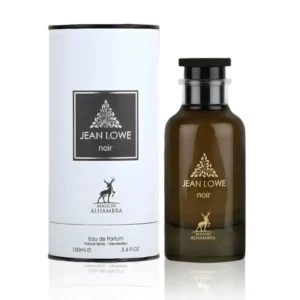 Perfume Maison Alhambra Jean Lowe Noir fragancia duradera hombre y mujer detalle del frasco