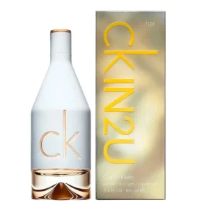 Perfume CK In2U con diseño moderno unisex.