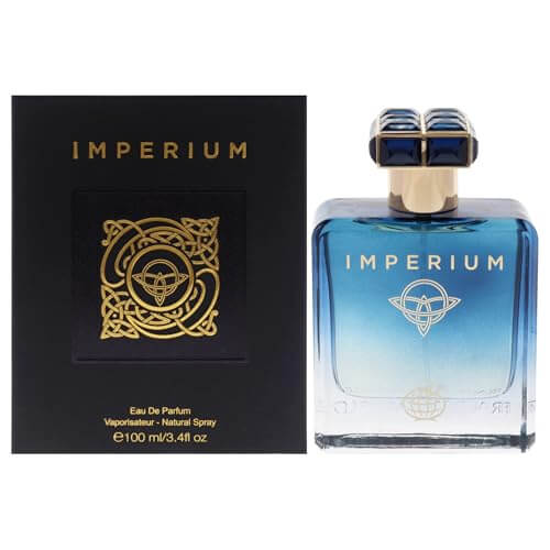 Perfume Imperium con diseño elegante y aire niche.