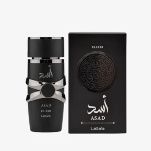 Lattafa Asad Elixir 100 ml, perfume intenso estilo Dior Sauvage Elixir.