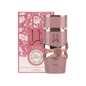 Perfume Lattafa Yara Elixir 100 ml para mujer, aroma dulce.