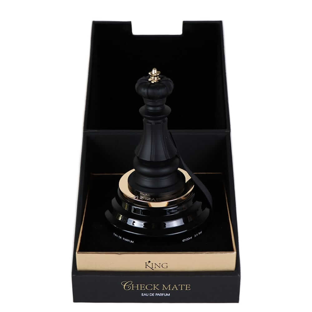 Armaf Checkmate King 100 ml, perfume amaderado especiado para hombre.