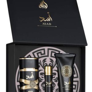 Lattafa Asad gift set perfume hombre