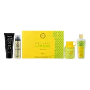 Perfume original Armaf Odyssey Limon French Gift Set de 4 piezas para hombre