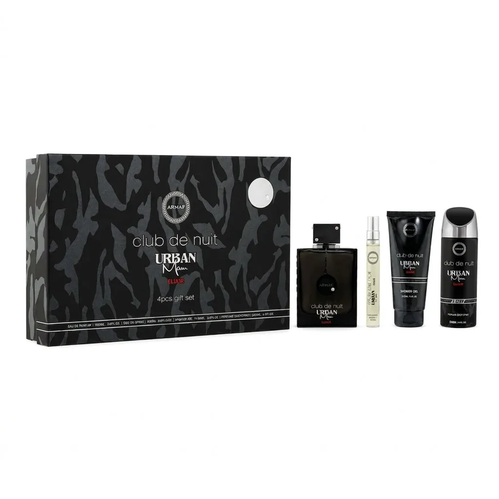 Set de regalo Armaf Club de Nuit Urban Elixir con perfume original EDP para hombre, aroma ámbar y aromático