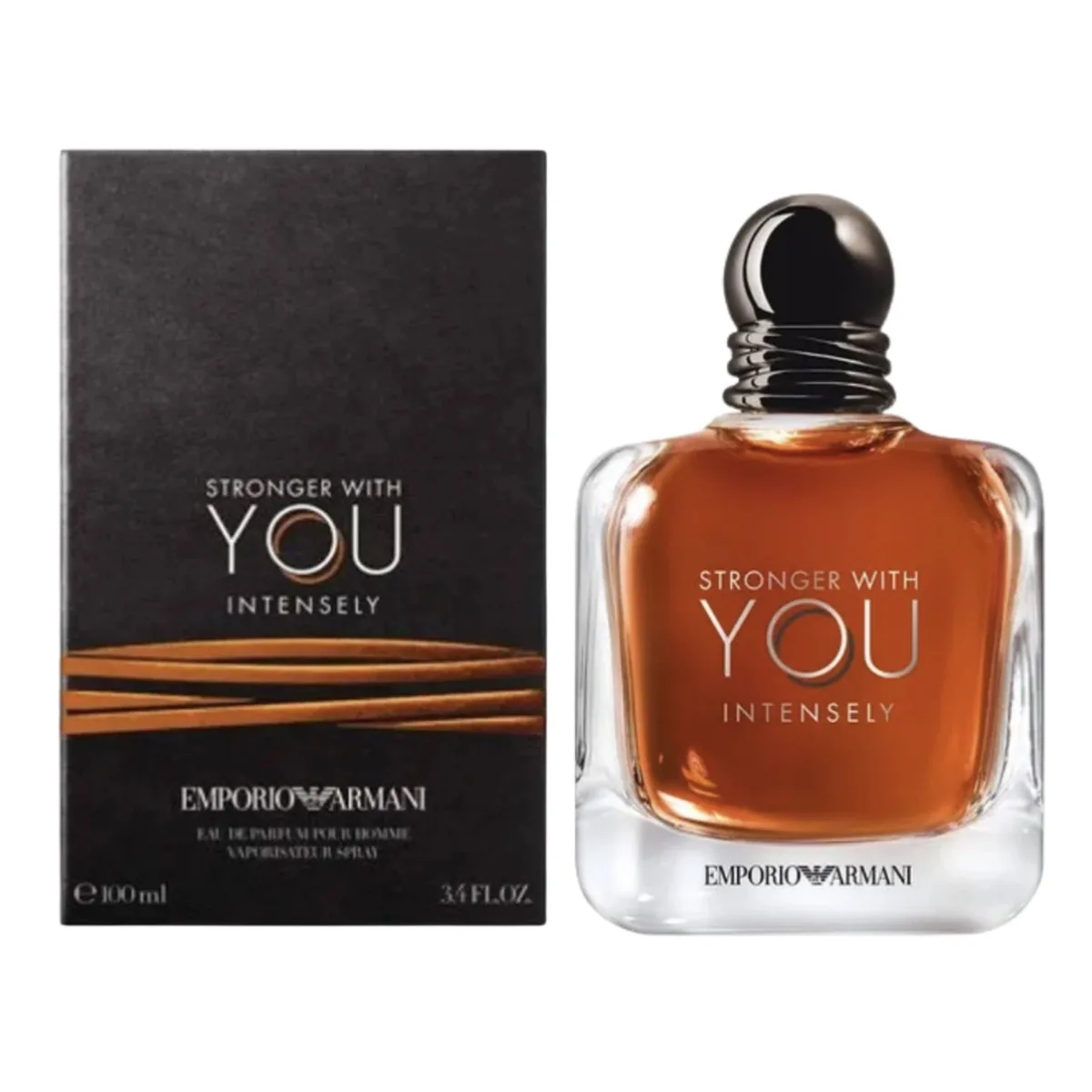Perfume original Giorgio Armani Emporio Armani Stronger With You Intensely EDP 100 ml para hombre, aroma vainilla y dulce