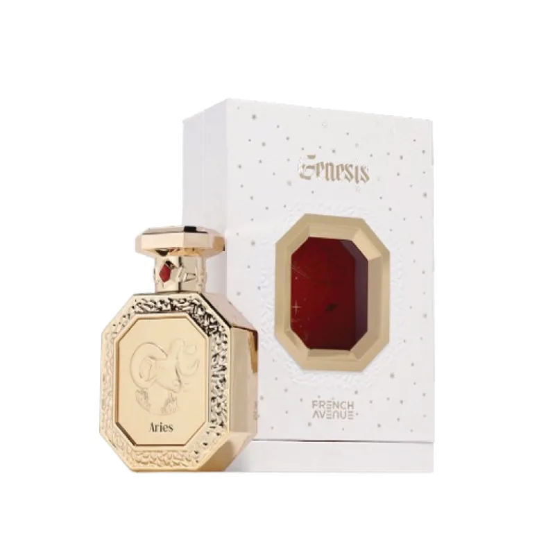Perfume original French Avenue Genesis Aries EDP 90 ml unisex para hombre y mujer, aroma frutal y almizclado